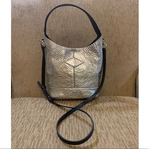 Authentic Rag & Bone silver metallic Crossbody bag